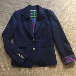 Tory Burch Style C. Wonder Blue Wool Blazer 6